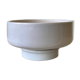 White ceramic pot and saucer ⌀ 20 cm