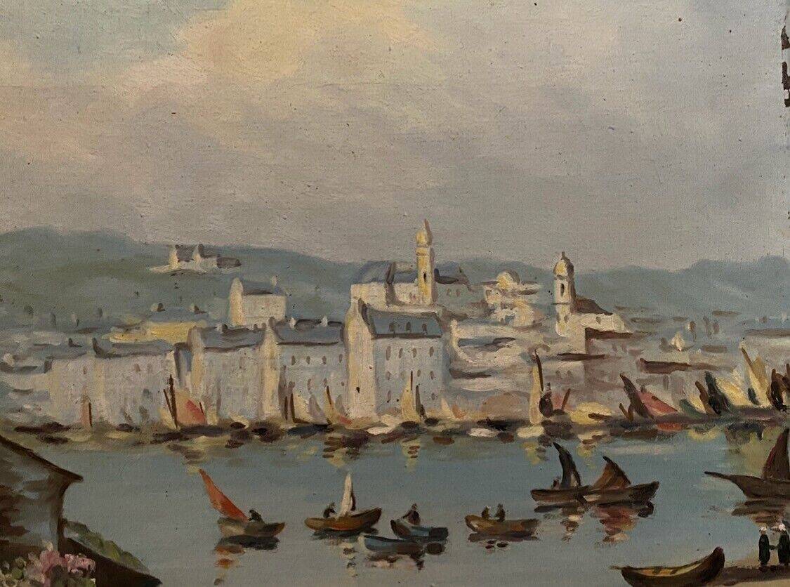 Breton landscape oil signed A. Hensel or Henset mid-20th century frame