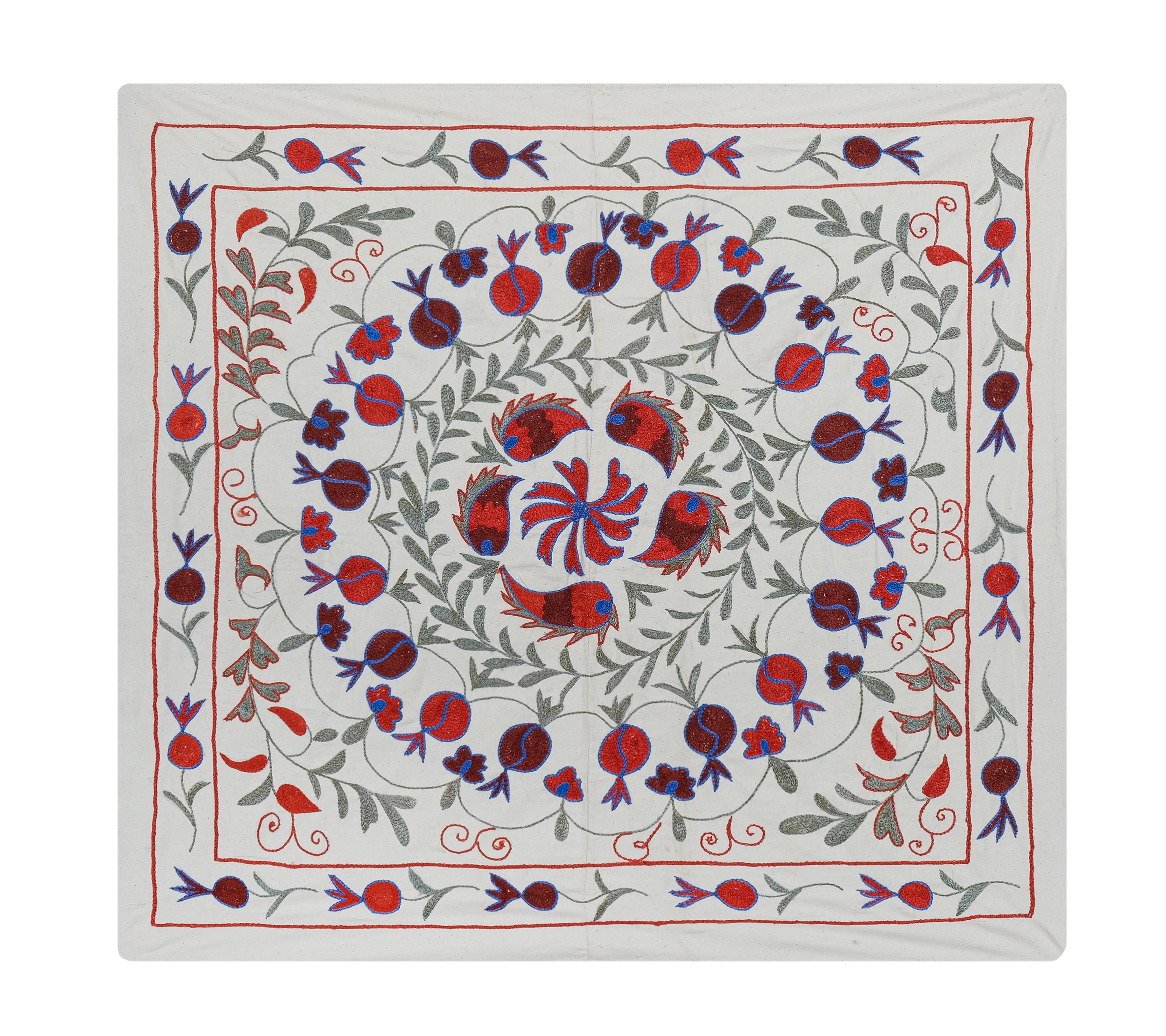 Hand knotted rug, vintage Turkish rug 90x97 cm