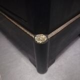 Napoleon III showcase lacquered black and gilded bronze