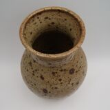 Vase grès pyrité vintage