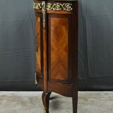 Small living room piece in precious wood marquetry, Louis XVI style – mid-19th century.