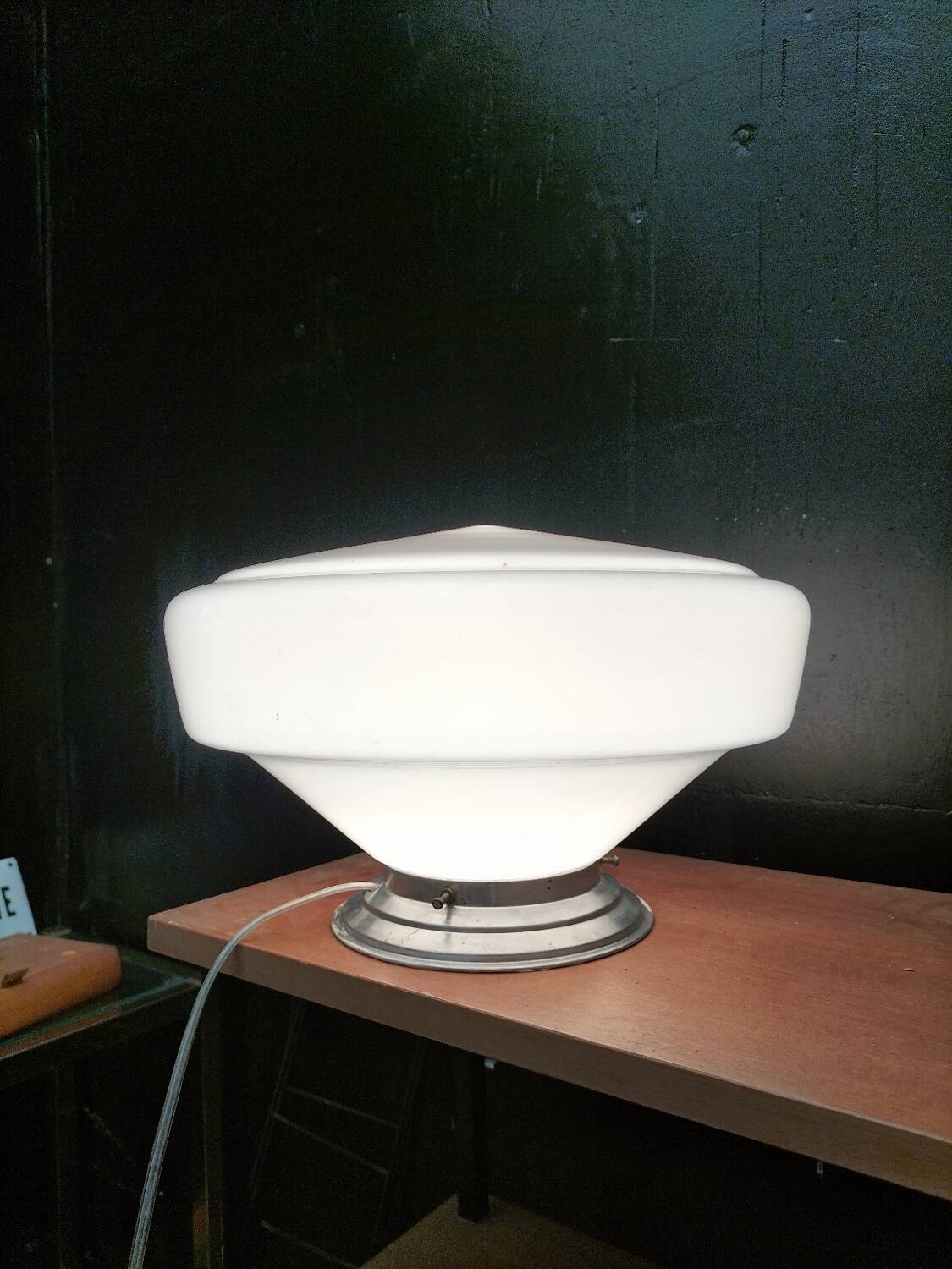 Lampe opaline art déco