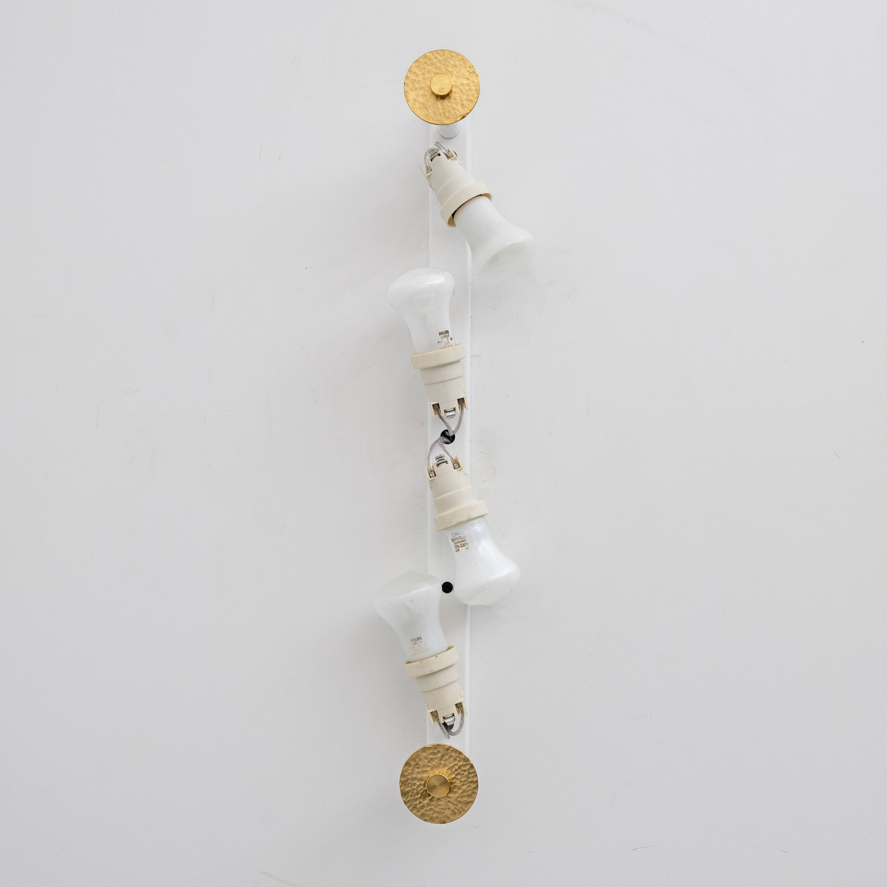 Pair of Modern Italian Murano Glass Green Water and Brass Wall Sconces