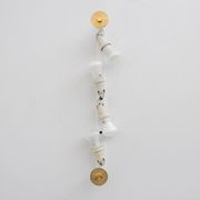 Pair of Modern Italian Murano Glass Green Water and Brass Wall Sconces