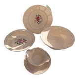 Digoin set of 3 dishes and sauce boat