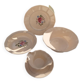 Digoin set of 3 dishes and sauce boat