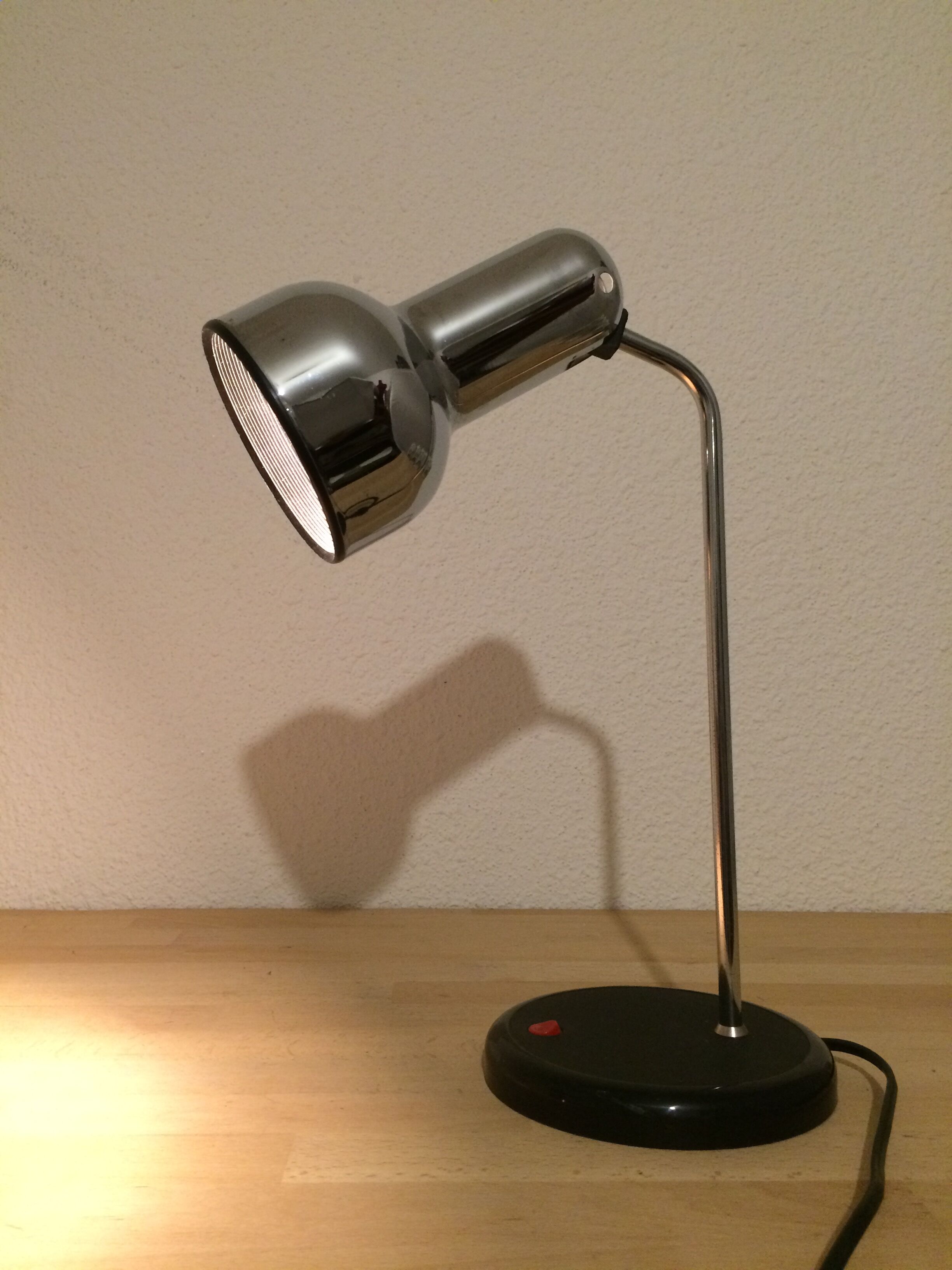 Lampe de bureau chromée