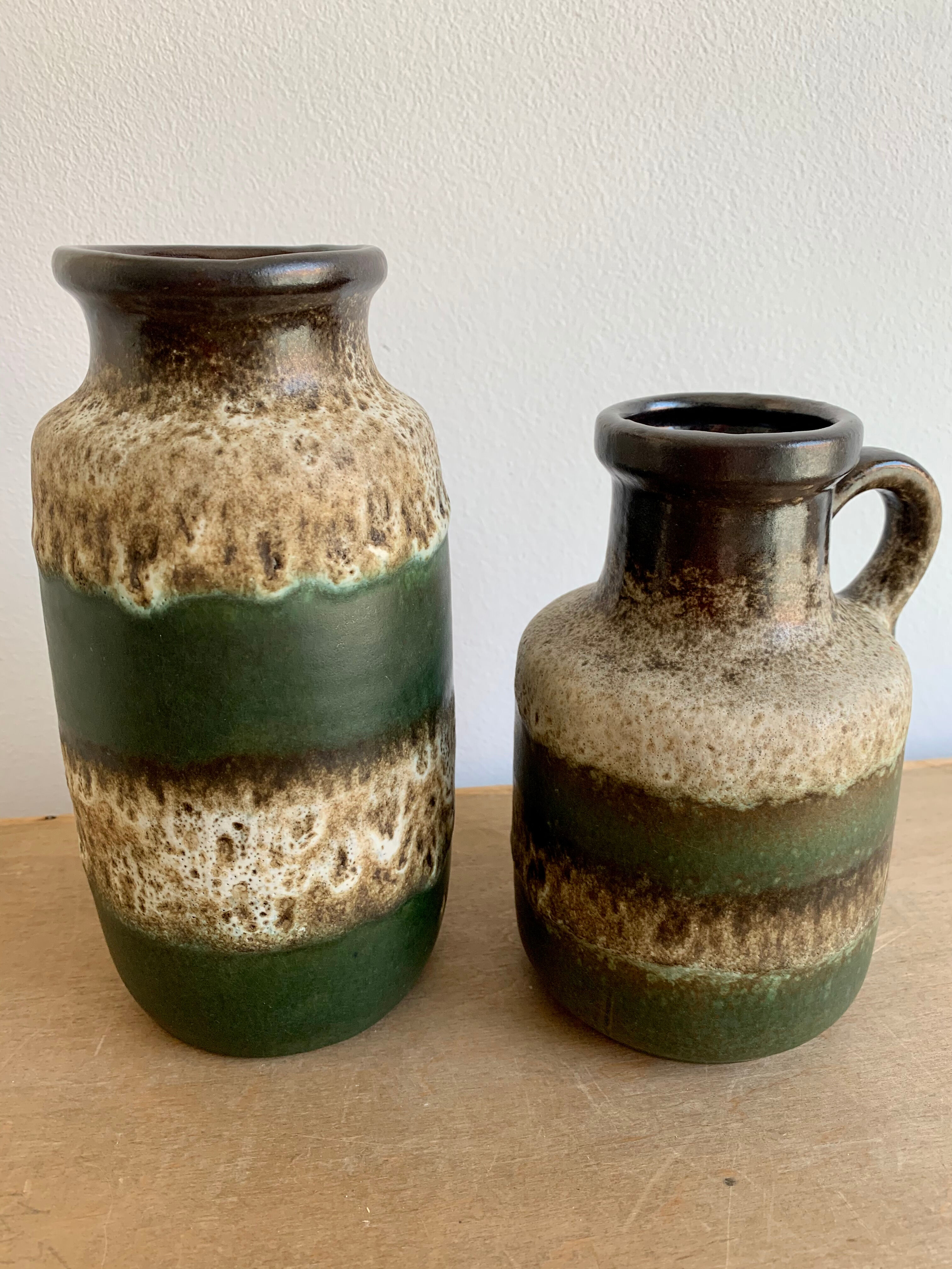 Pottery vases West Germany, 1960s