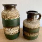 Pottery vases West Germany, 1960s