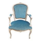 Louis XV duck blue armchair