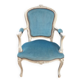 Louis XV duck blue armchair