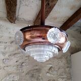 Art Deco pendant lamp glass building