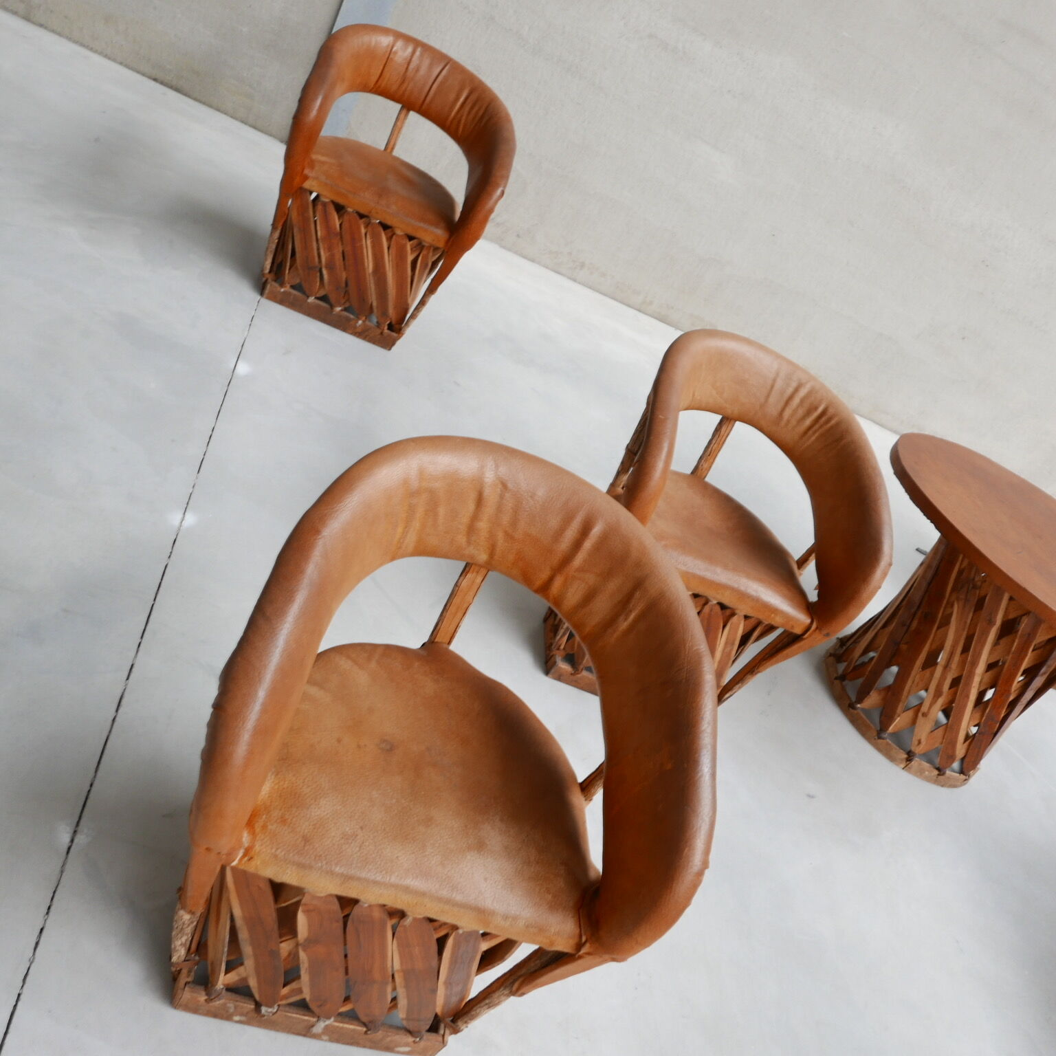 Set of Mid-Century Art Populaire Dining Chair and Table Set