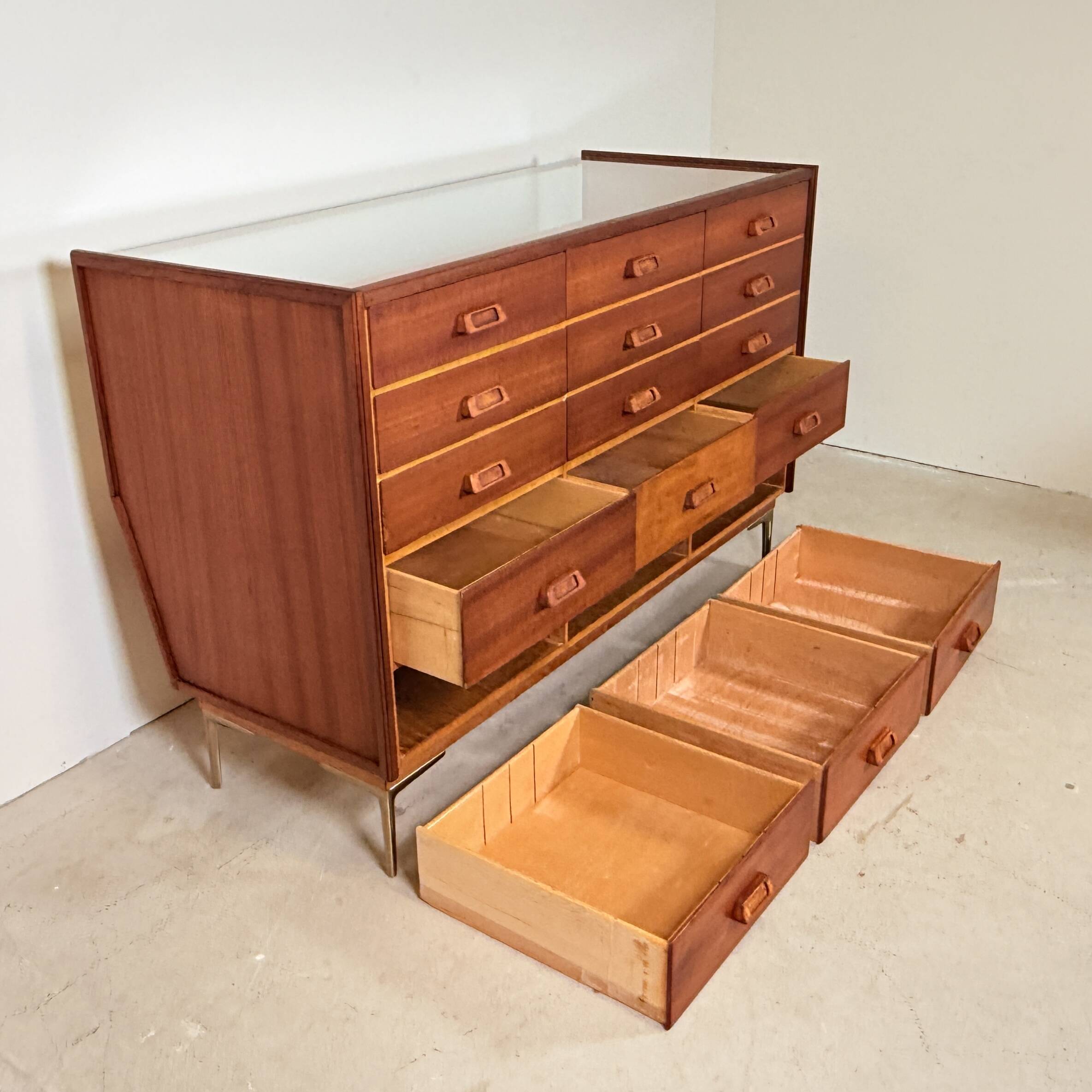 Vintage displaycabinet with 15 drawers, HAKA Ladenmöbel