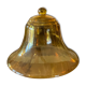 Yellow amber glass bell.old