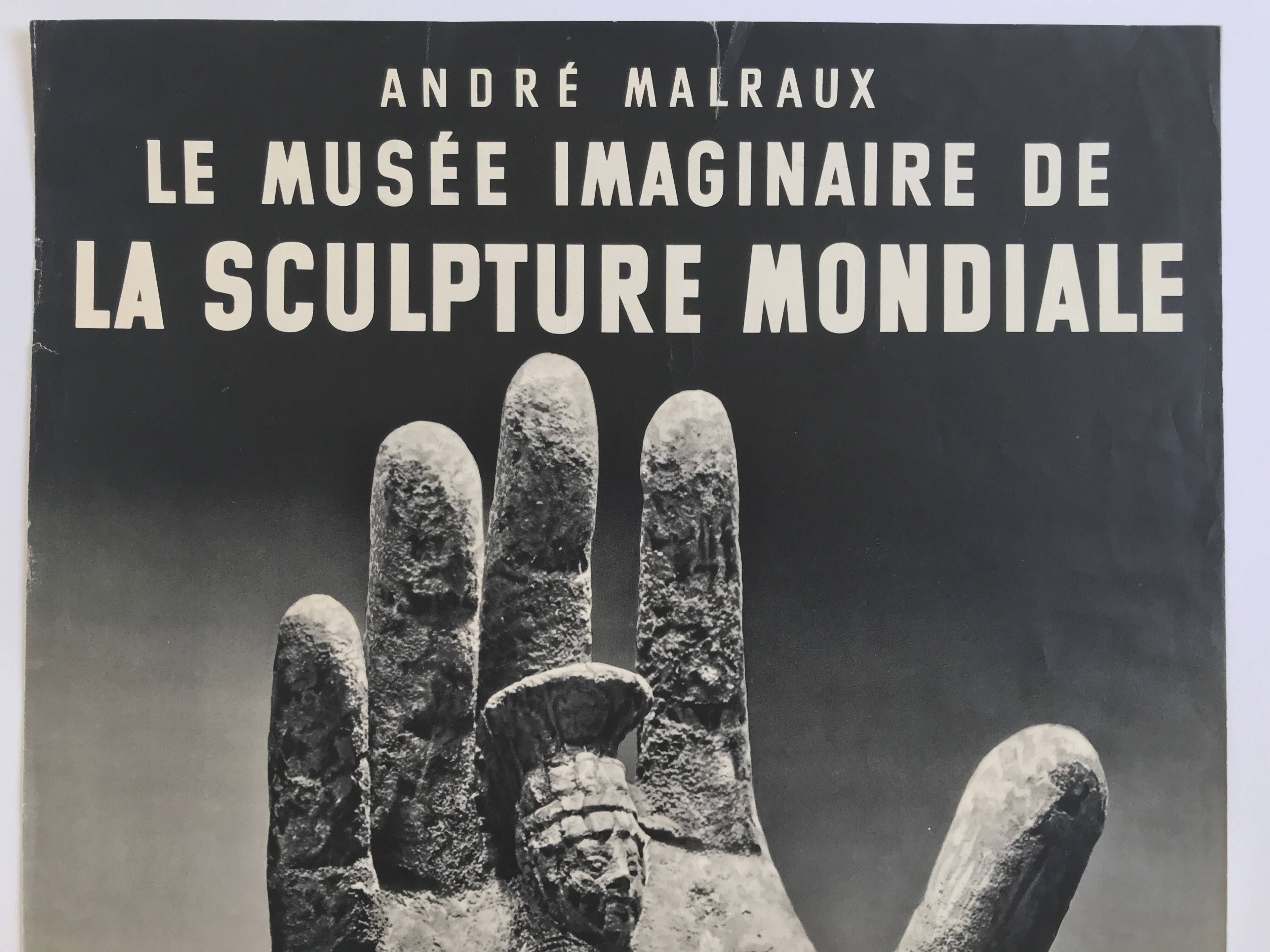 Original poster André Malraux, Imaginary Museum of Modern Sculpture, Gallimard NRF, 1952
