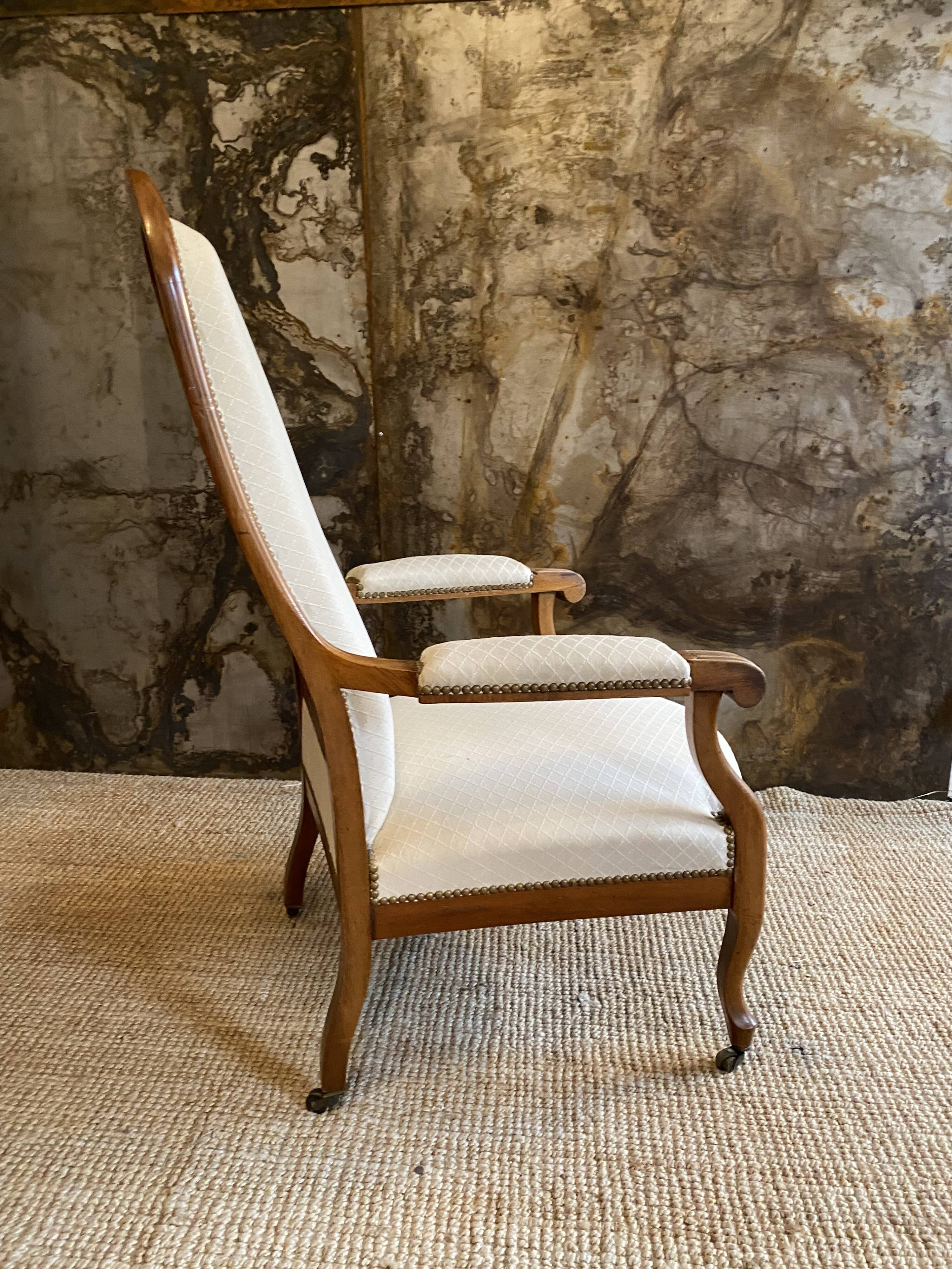 Cream voltaire armchair