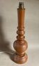 Wooden lamp foot turned vintage 1970