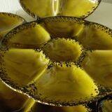 Assiettes à huitres en faience de gien