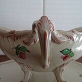 KG Lunéville earthenware sauce boat with handles, CHINA model - 30.5 cm