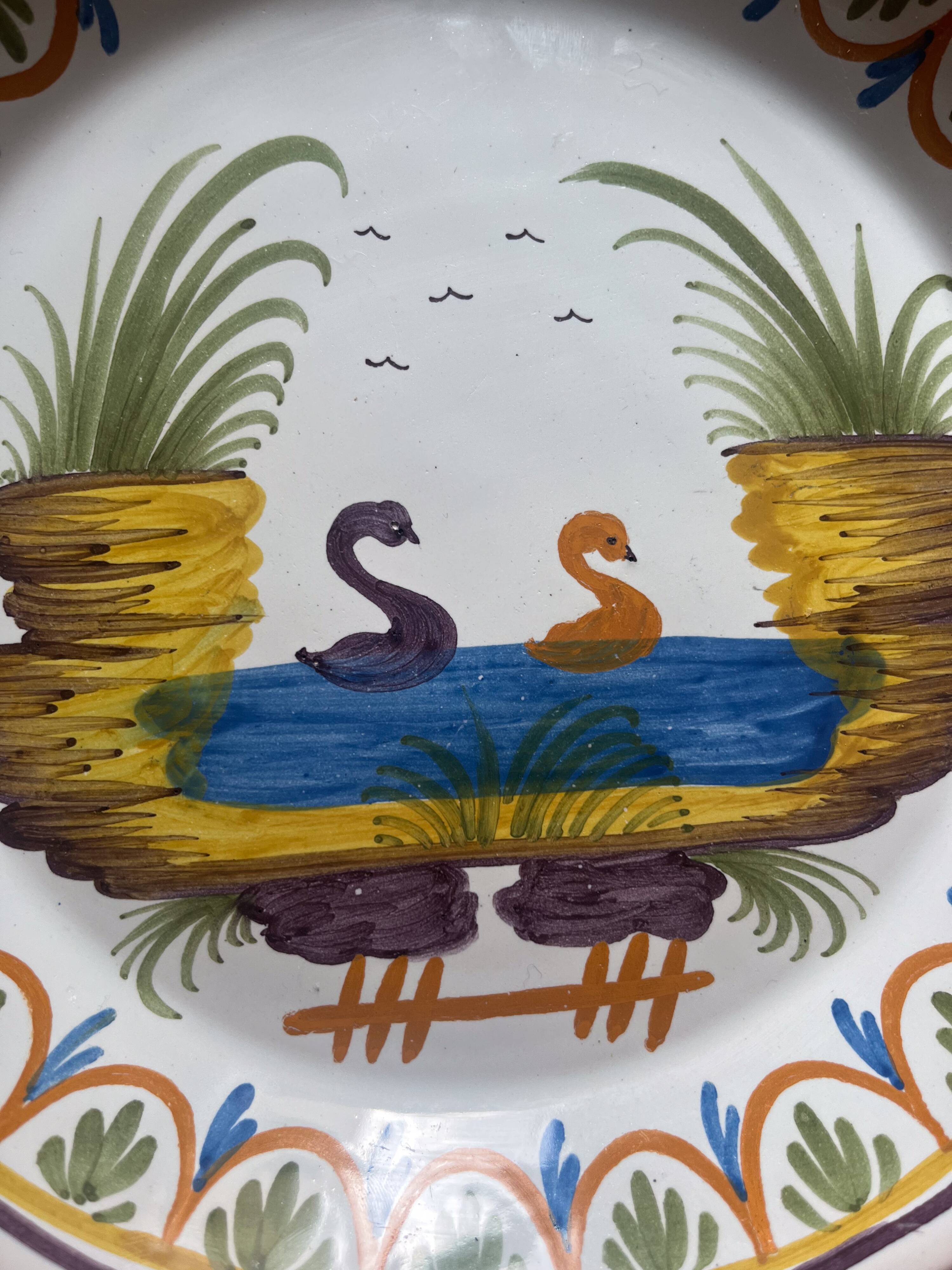 Assiette en faïence