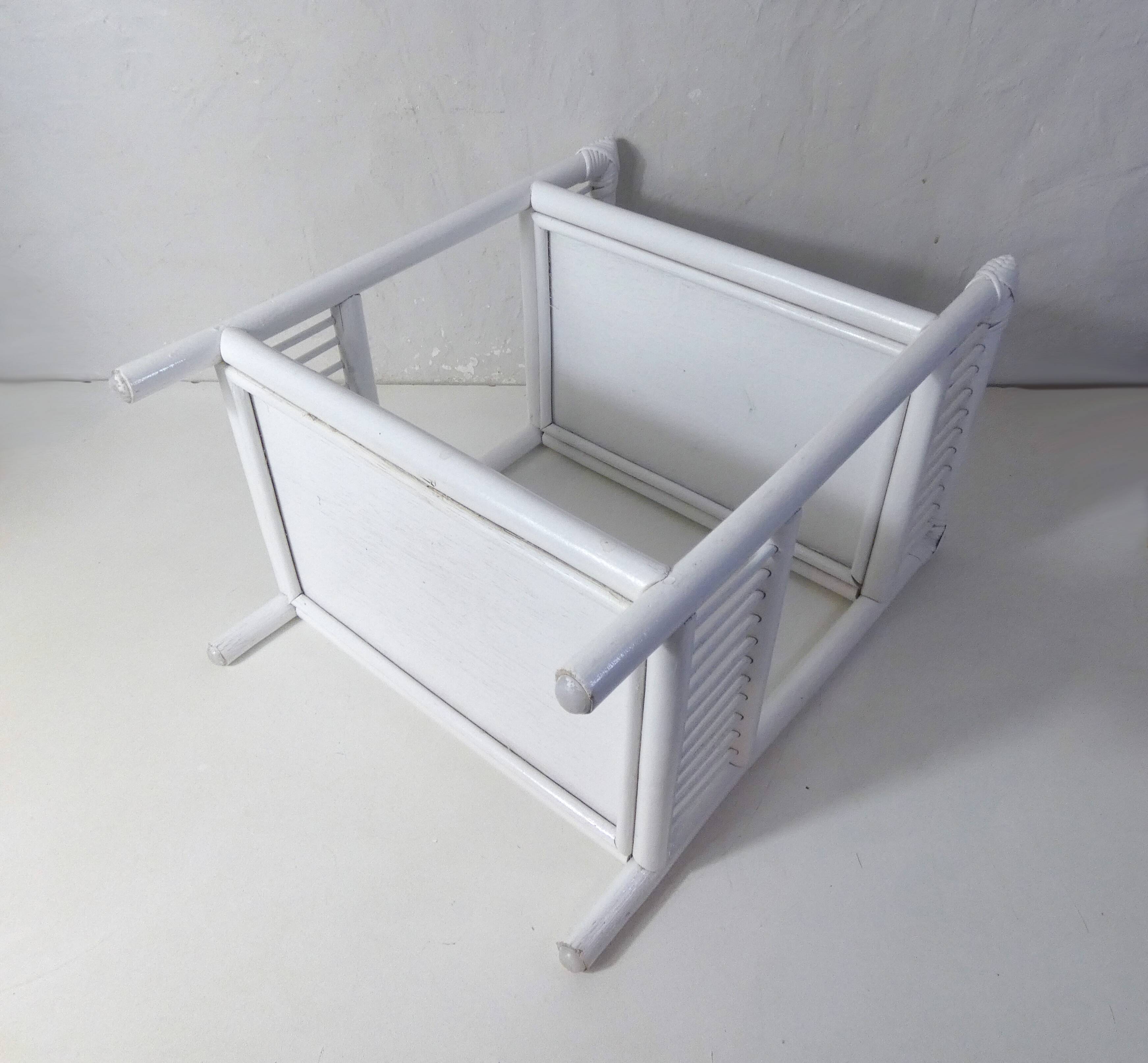 rattan bedside table