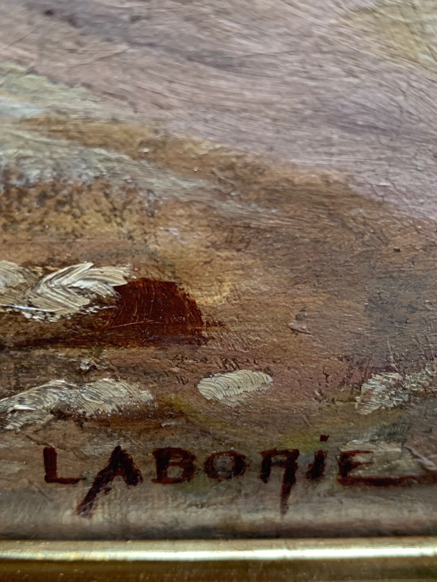 Tableau "Scène Romantique"- Fin du 19ème siècle