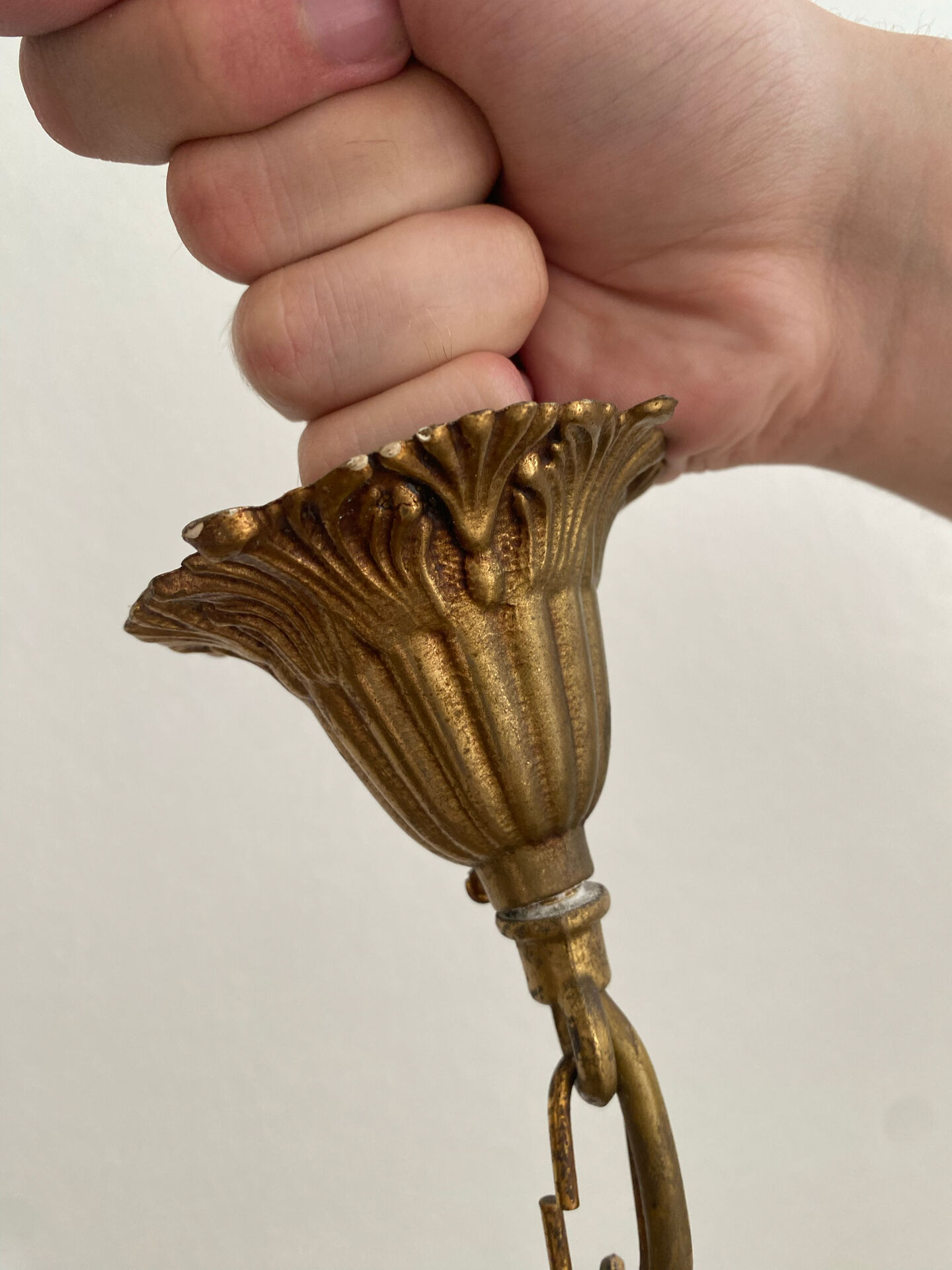 Antique balloon chandelier