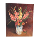 Oil on pink and glaïeuls