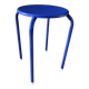 Blue Klein metal stool