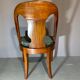 Pair of empire style gondola chair