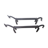 Pair of fireplace chenets