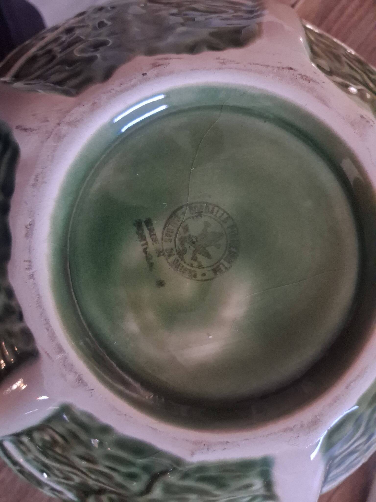 Cabbage soup tureen in earthenware