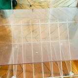 Meuble range disque plexiglas Michel Dumas