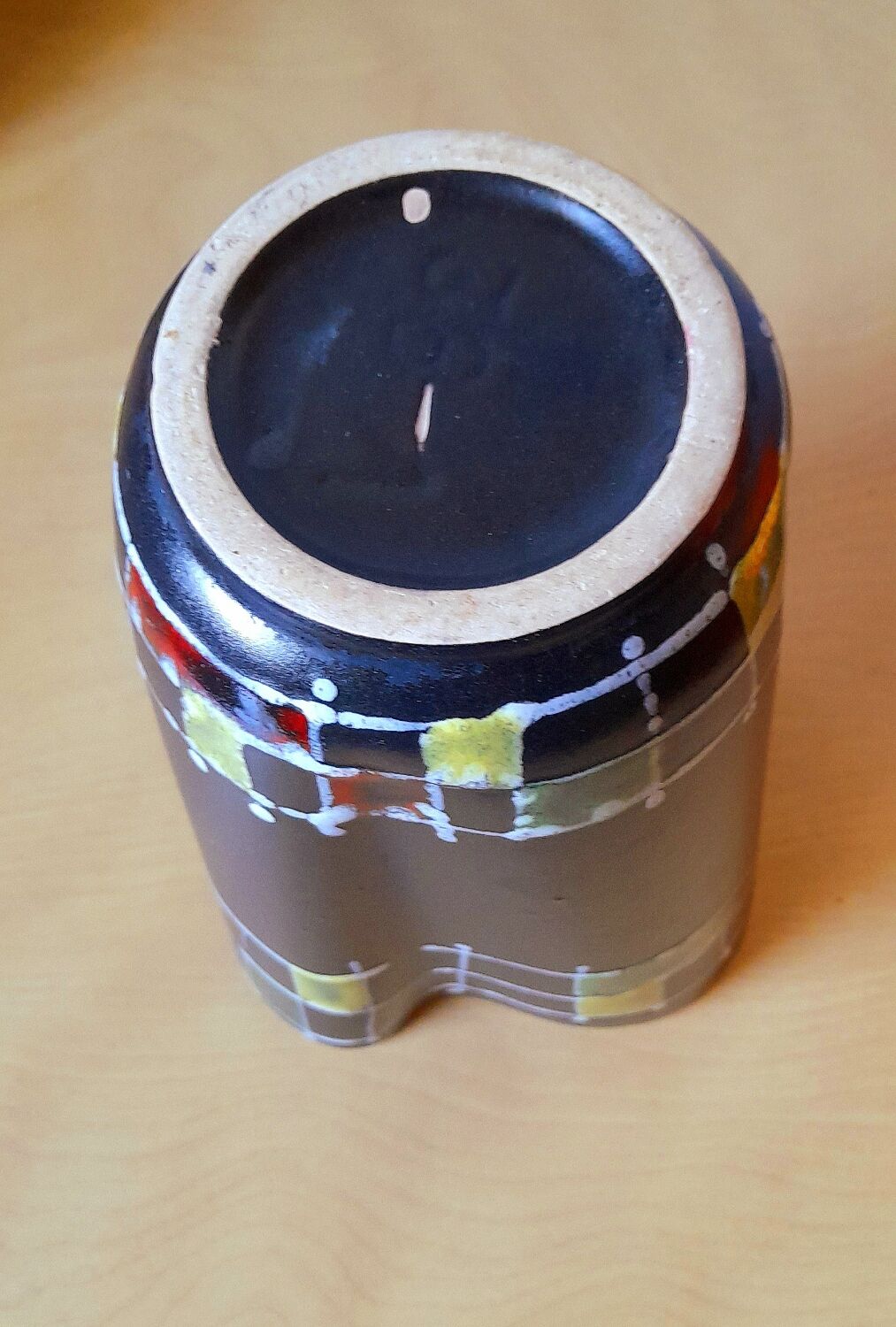 60s glazed ceramic vase