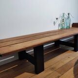 large pine bench - 1950s