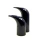 Space age set of 2 blue ceramic vase, Italy ca. 1970