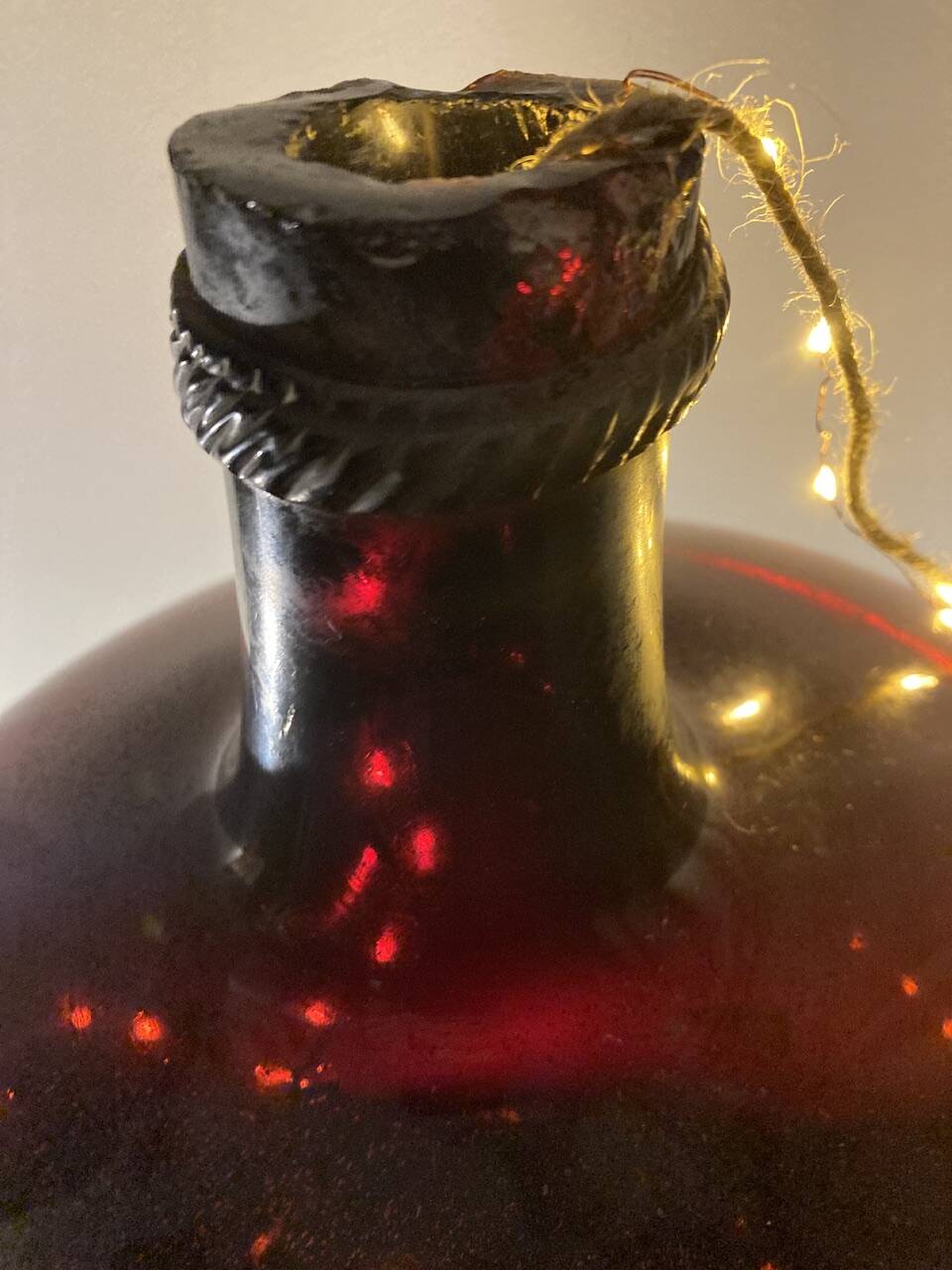 Amber demijohn 50l late 19th century