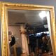 Miroir 190x80 d'époque Louis Philippe doré a la feuille d'or