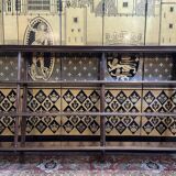 Mahogany bar shelf