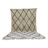 Handmade wool Berber rug 317x 184 cm