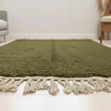 Set of 3 Handmade Green Rugs – 2x (2.5x1.5 m) + 1x (3x2 m)