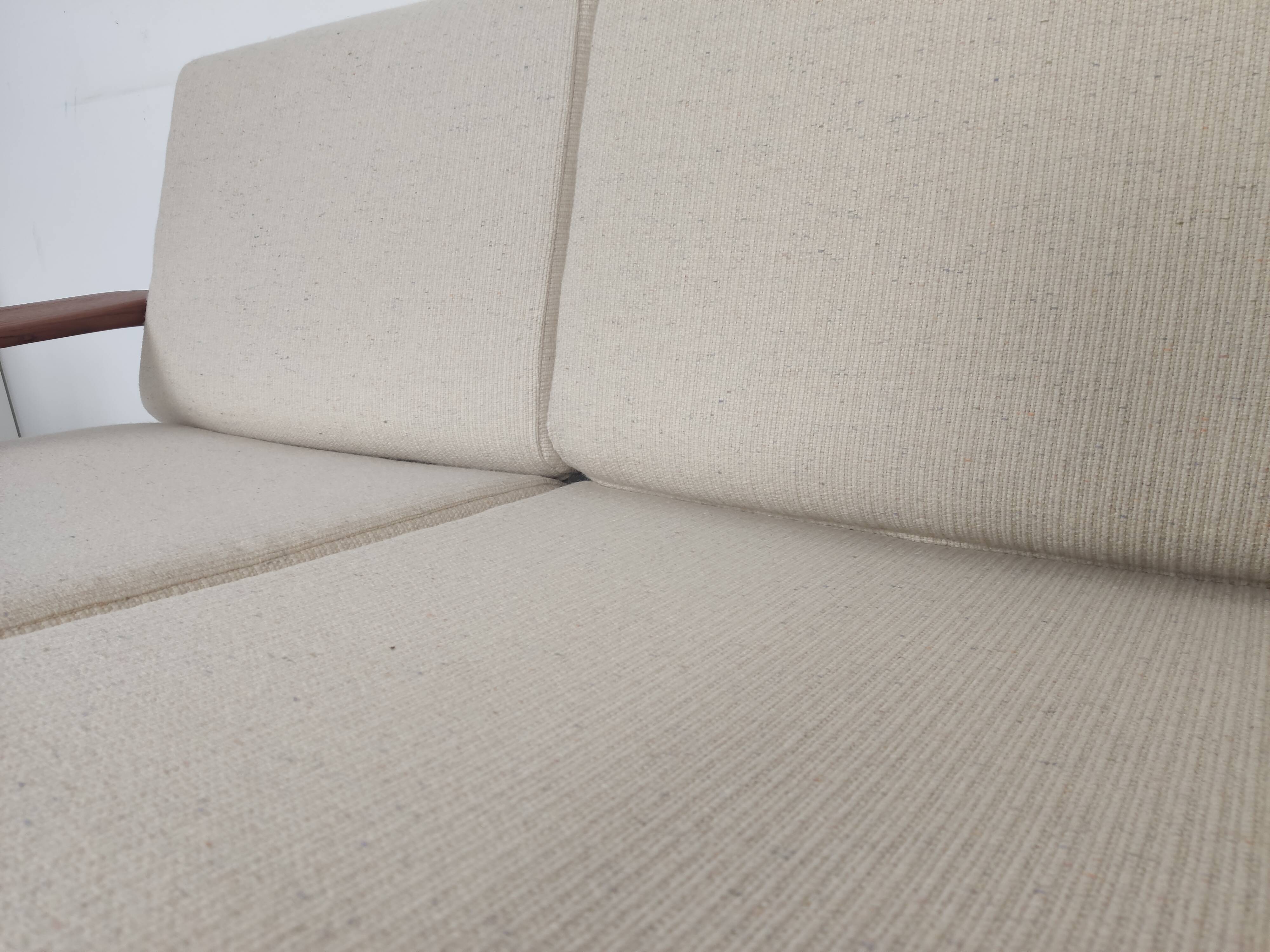 JUUL KRISTENSEN 3-seater teak sofa for Glostrup, Denmark 1960s