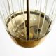 Mid-Century Pendant Lamp by Vereinigte Werkstätten, in Brass and Plexiglass