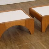Pair of wooden side tables from the 1960s