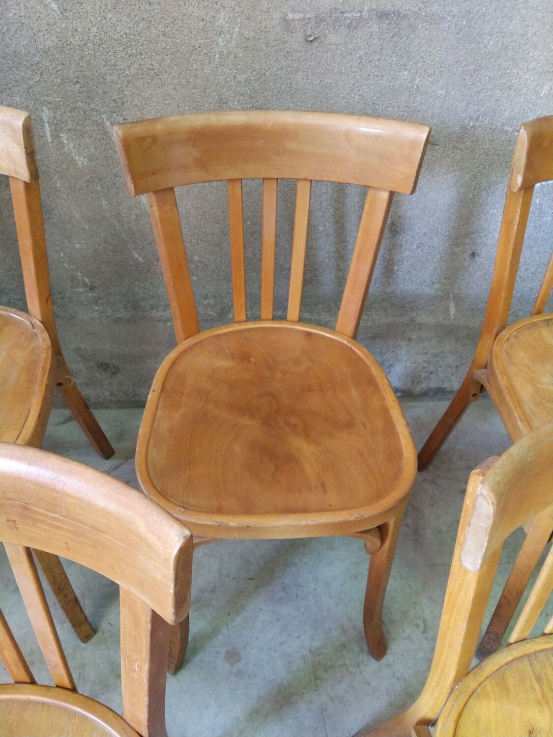 6 Bauman bistro chairs