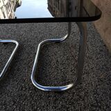 Vintage auxiliary coffee table 70s Bauhaus style