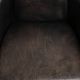 Fauteuil design Aviator en cuir de vache grainé