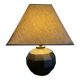 black ceramic lamp from the 80s